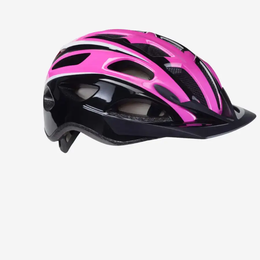 BONIN CASCO RAGAZZA S-291 rosa con fanalino incorporato